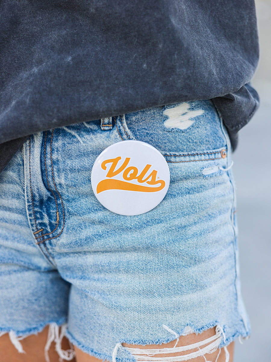 3" Vols Swoosh Button