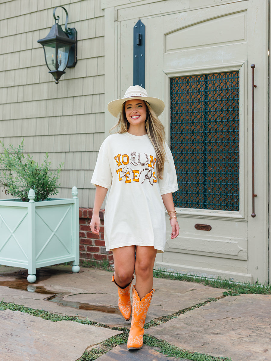 Western Style Volunteers Short-Sleeve T-Shirt, Ivory