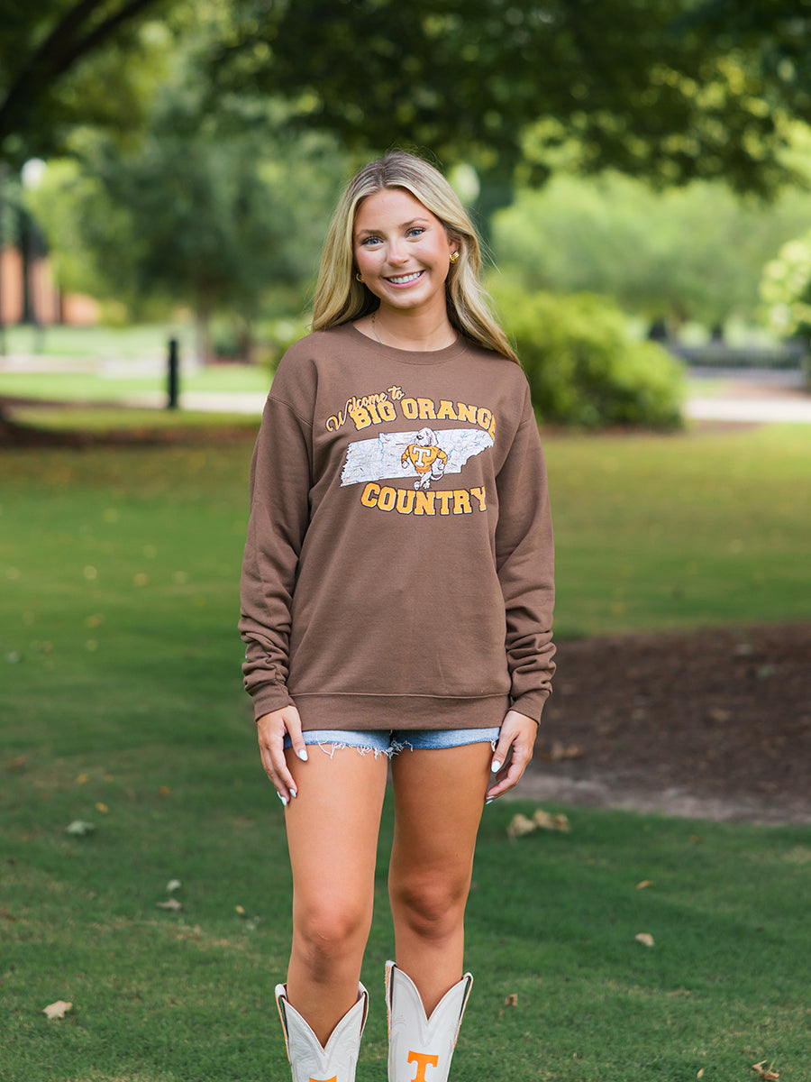 "Welcome to Big Orange Country" Crew Sweatshirt
