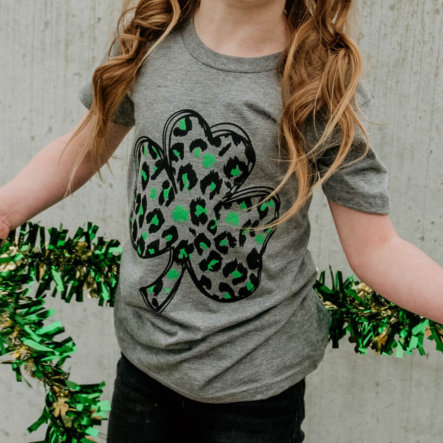 Coordinating St Mom & Me Patrick's Day Boutique Mint Long Sleeve Shamrock Pullover Mommy and Me Sassy Cheetah Lucky Shamrock Mint Tops