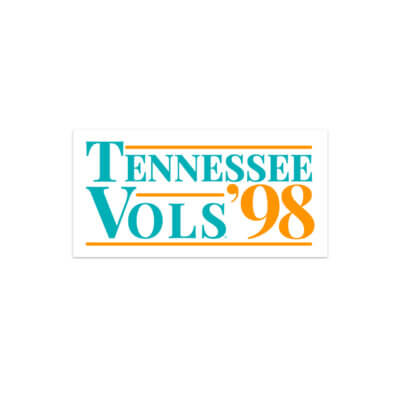 Tennessee Vols 1998 Throwback Decal