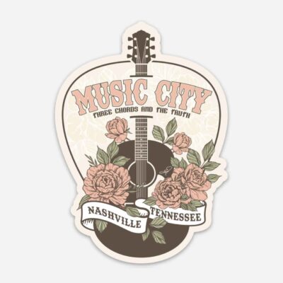 Nashville Music City Decal