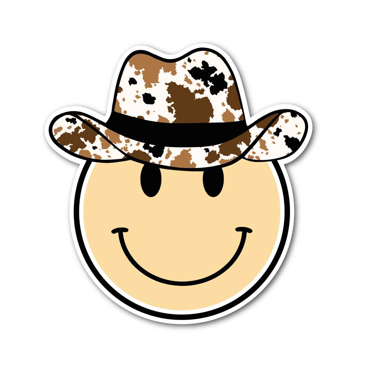 Cowboy Smiley Face Decal | Southern Made Tees