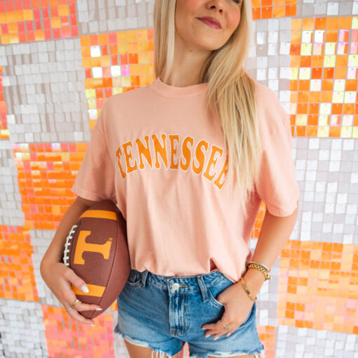 Peach Tennessee Game Day T-Shirt