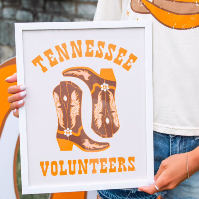 Tennessee Volunteers Boots Art Print