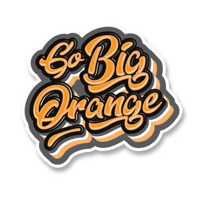 Go Big Orange Decal