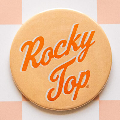 Rocky Top Orange Button