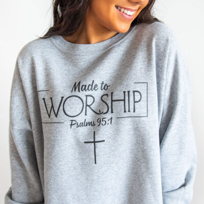 Psalm 95:1 Worship Sweatshirt